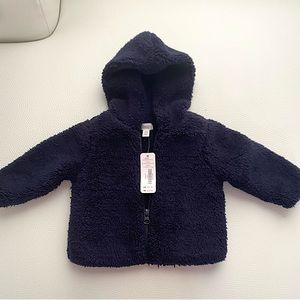NWT - Gymboree 6-12M Sherpa Hooded Jacket